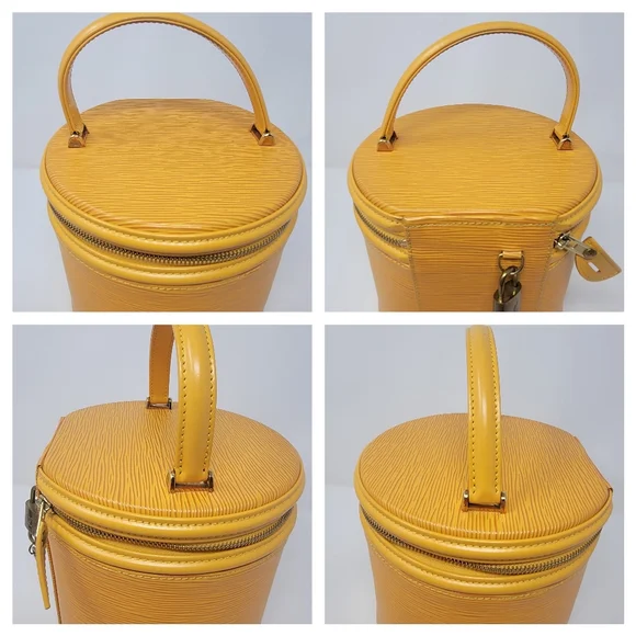 LOUIS VUITTON Tassil Yellow Epi Leather Cannes Vanity Bag